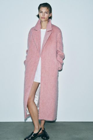 Zw Collection Oversize Wool Blend Coat