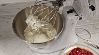 Testing whipped cream in the KitchenAid Classic