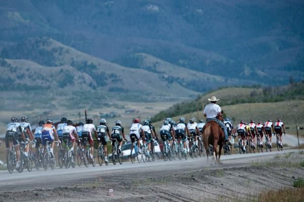 The peloton had some company today.