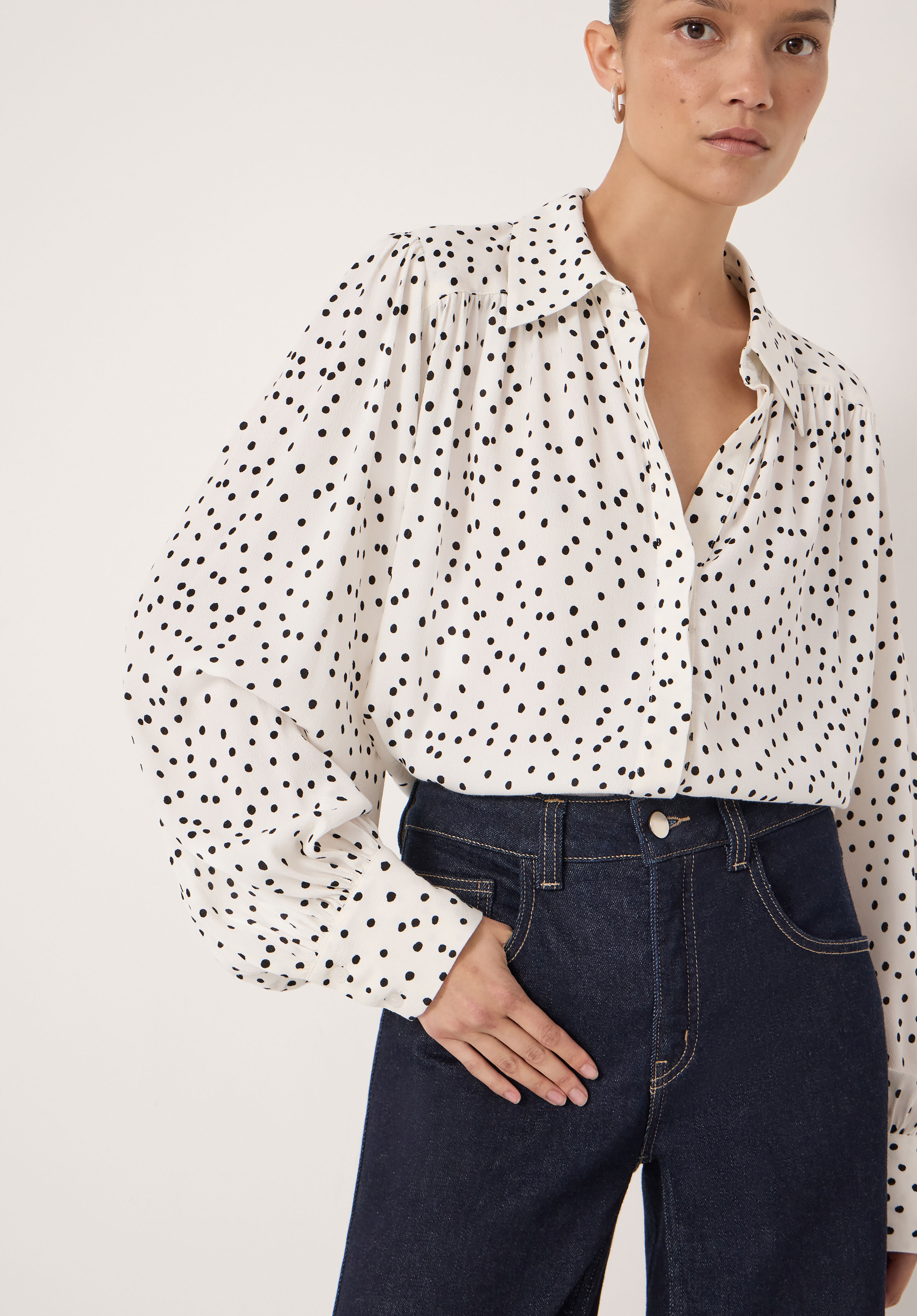 Sigrid Polka Dot Long Sleeve Shirt