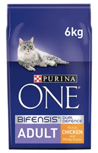Purina ONE Adult Dry Cat Food Chicken and Wholegrains 6kg