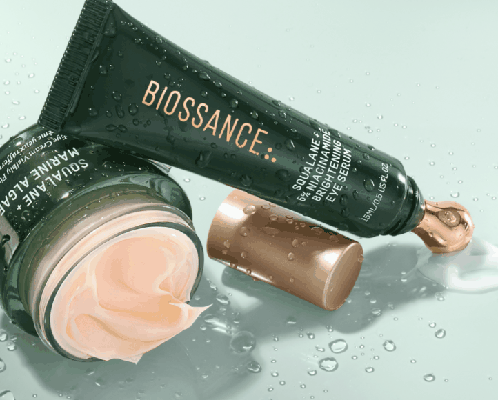 Biossance skincare products.