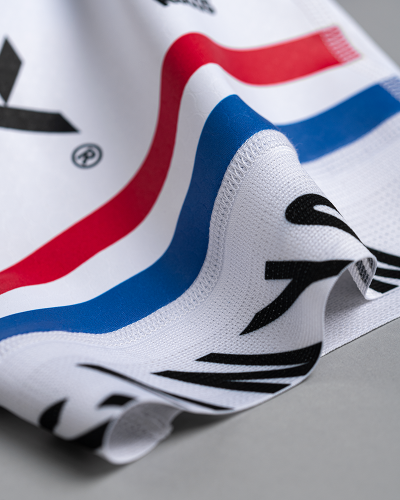 Matheiu Van der Poel's national champions skinsuit - close up