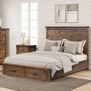 Knocbel Farmhouse Queen Bed Frame