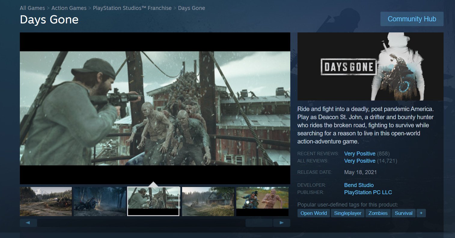 Days gone steam ключи