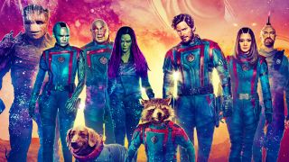 A screenshot of the front cover for the Guardians of the Galaxy 3 DVD