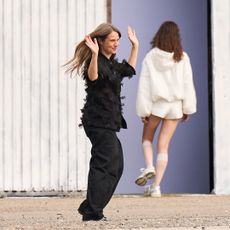 Cecilie Bahnsen takes her bow at Copenhagen Fashion Week