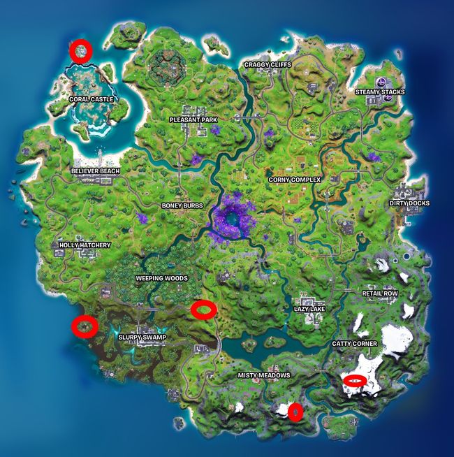 Alien artifact locations in Fortnite season 7 PC Gamer