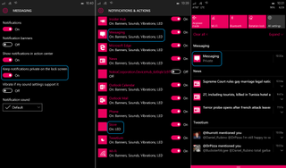 Windows 10 Mobile private notifications