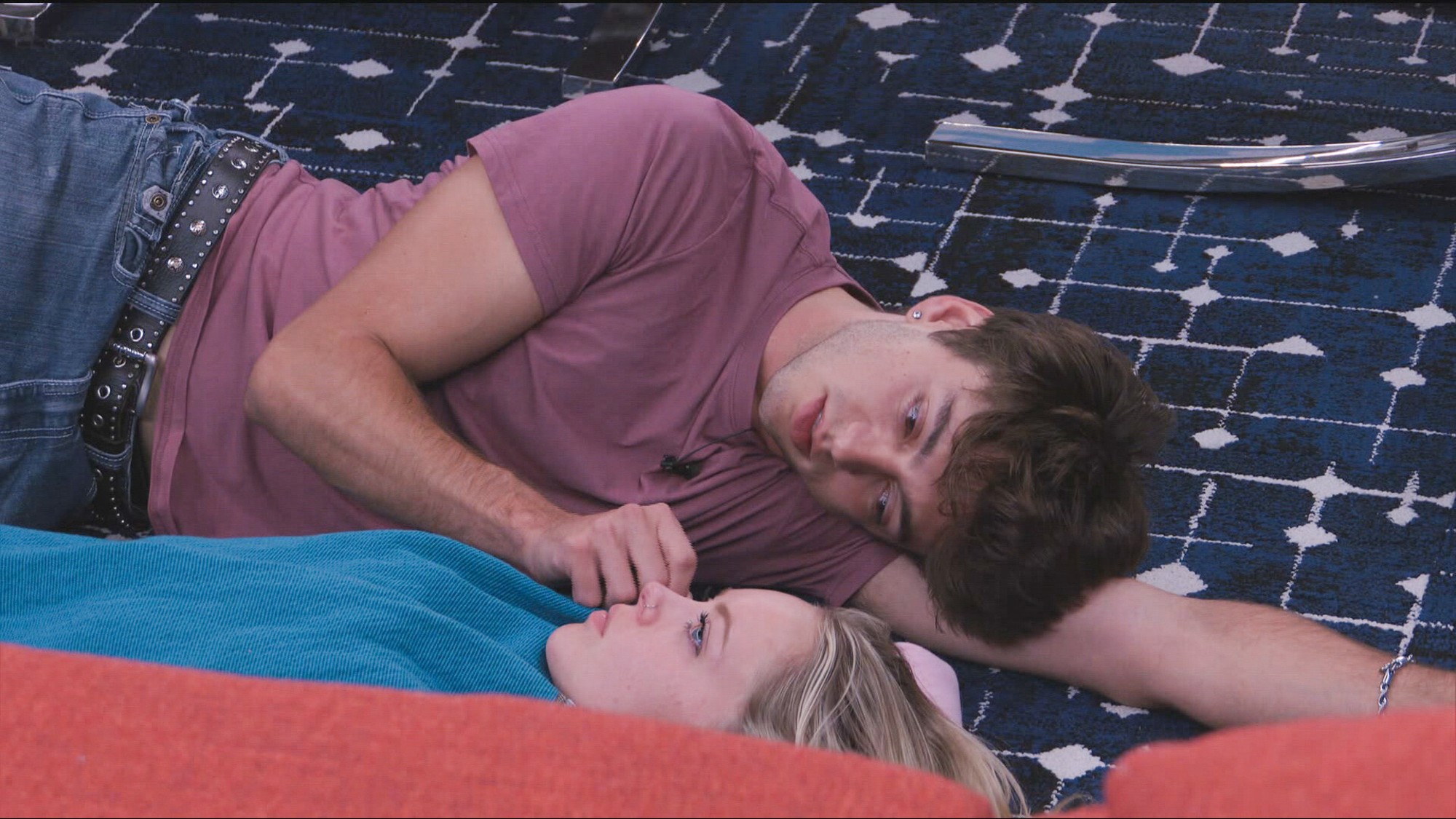 Drew and Melody laying down.