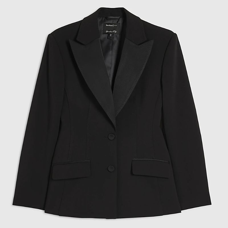 River Island, black tuxedo blazer