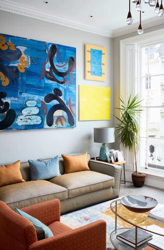 Modern colorful London townhouse