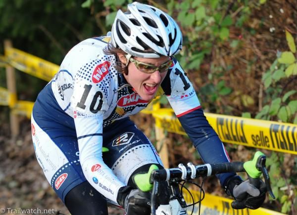Kathy Sherwin (Hudz Subaru) riding to an impressive 8th place