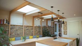contemporary kitchen side extension