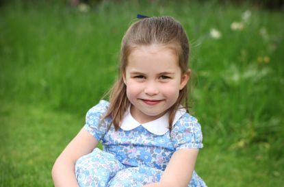 Princess Charlotte on her fourth birthday