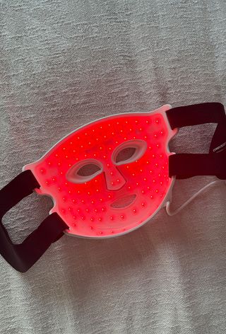 Currentbody LED Mask Series 2: the inside of the mask with LED lights on