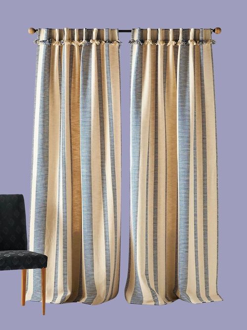 Pieced Stripe Curtain