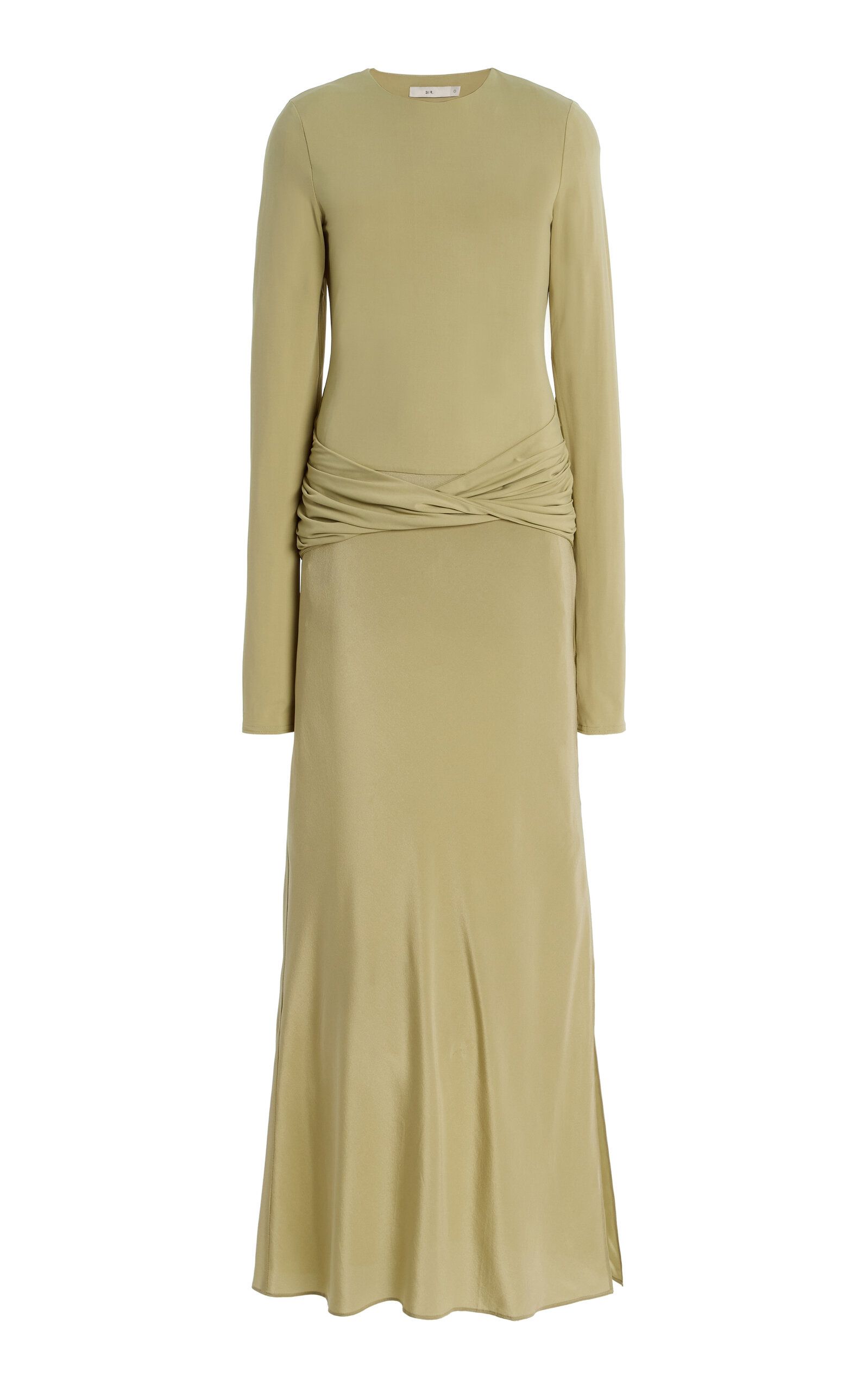 Milesi Twisted Jersey and Satin Gown
