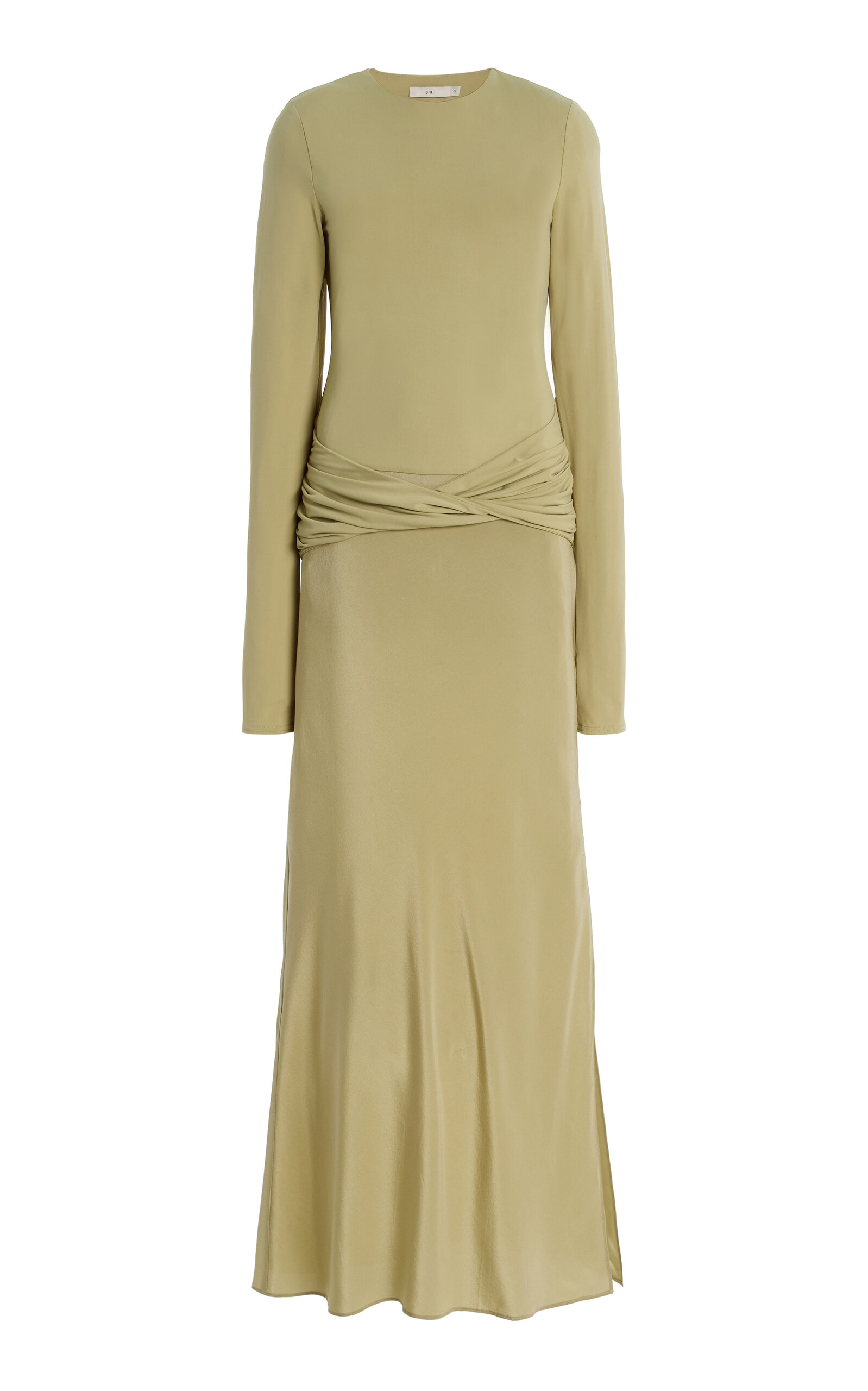 Milesi Twisted Jersey and Satin Gown