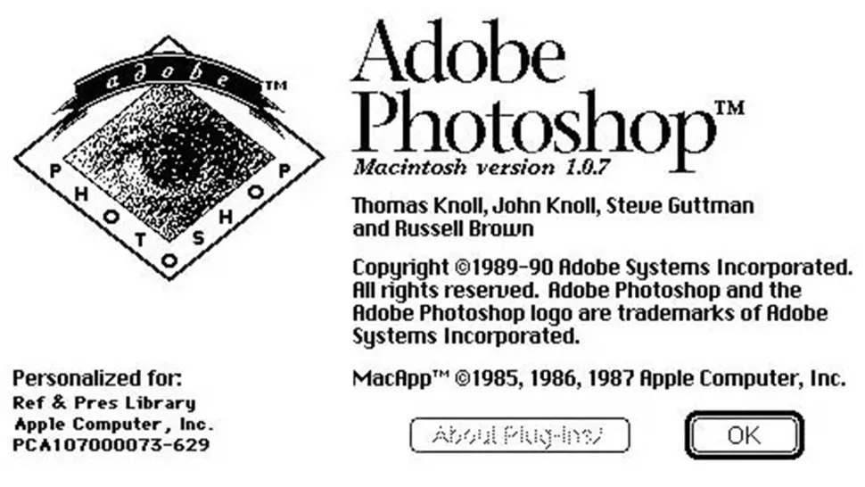 Edisi Pertama Photoshop Dirilis Pada Bulan Februari 1990. (Kredit Gambar: Adobe)