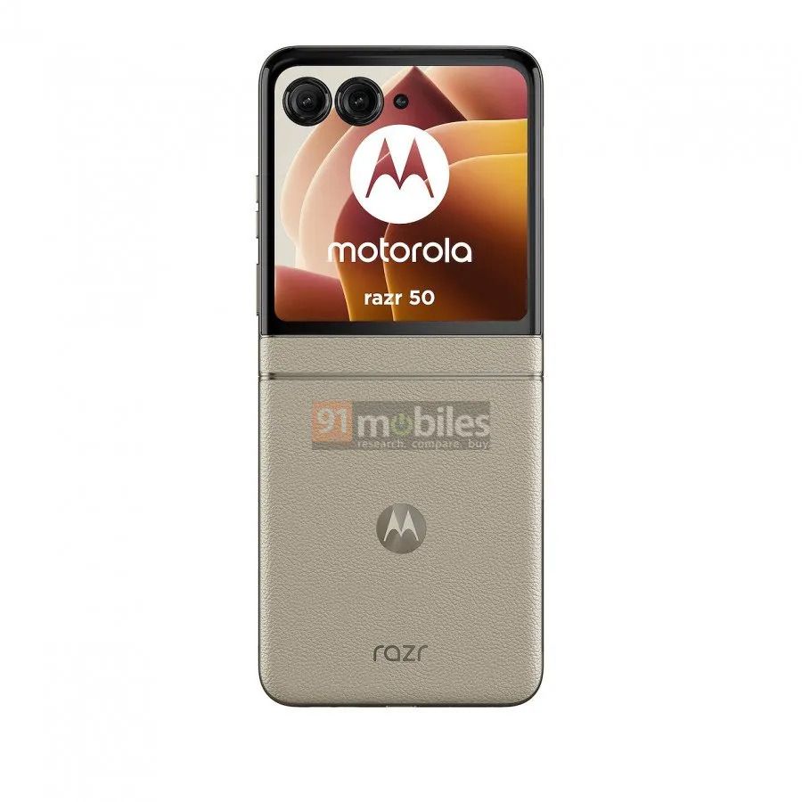 A leaked render of the Razr 50/Razr 2024