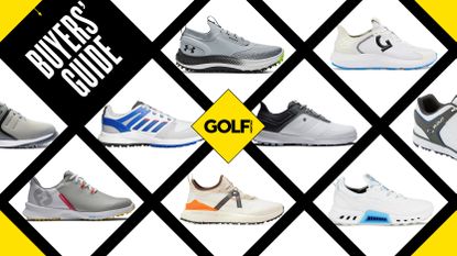 An array of golf shoes that are best for wide feet