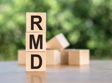 RMD spelled on a stack of wooden blocks