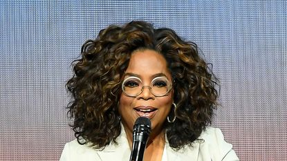 SAN FRANCISCO, CA - FEBRUARY 22: Oprah Winfrey speaks during Oprah's 2020 Vision: Your Life in Focus Tour presented by WW (Weight Watchers Reimagined) at Chase Center on February 22, 2020 in San Francisco, California. (Photo by Steve Jennings/Getty Images)