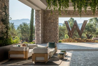 Entrance at W Costa Navarino