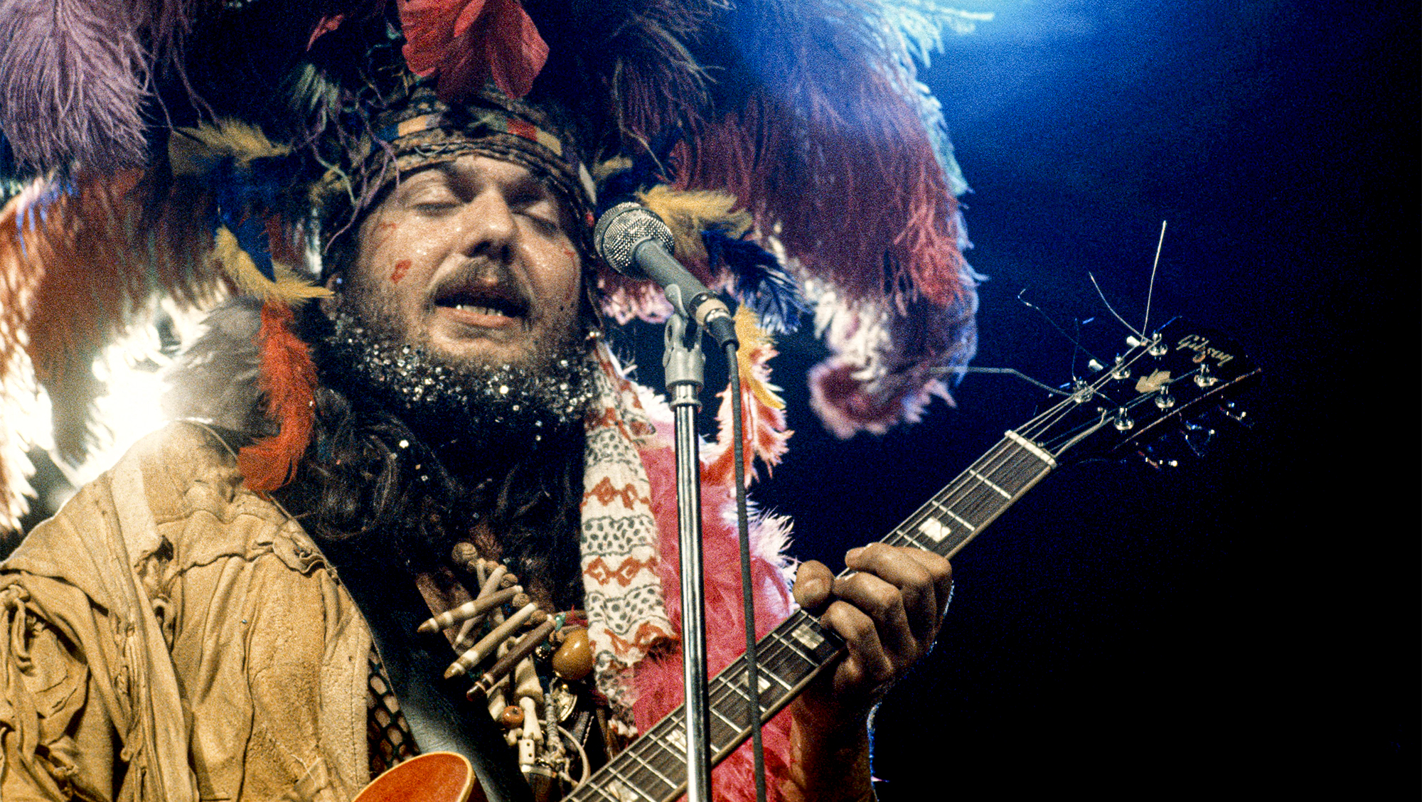 Dr. John performs live on stage at the Montreux Jazz Festival in Montreux, Switzerland in July 1973. He was enjoying success with his hit song "Right Place, Wrong Time," which peaked at number nine on the U.S. Billboard Hot 100 that summer, making it the 24th biggest hit of 1973 in the U.S.