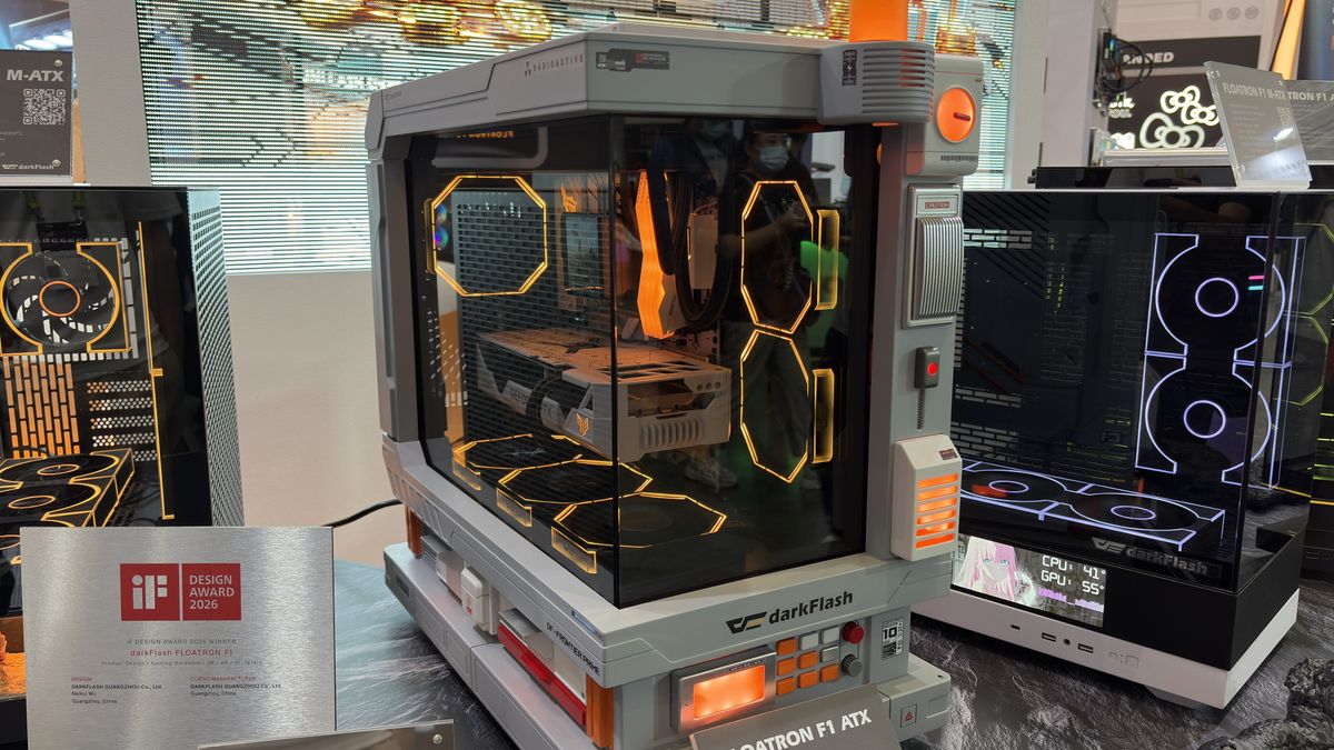 DarkFlash custom PC cases at Computex 2026