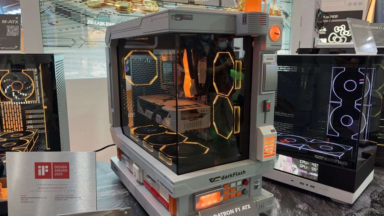 DarkFlash custom PC cases at Computex 2026