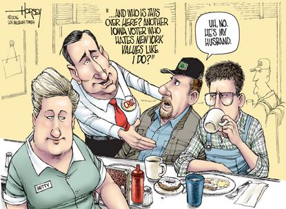 Political Cartoon U.S. Cruz Iowa