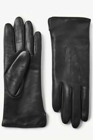 Aspinal of London Women's Cashmere Lined Leather Gloves