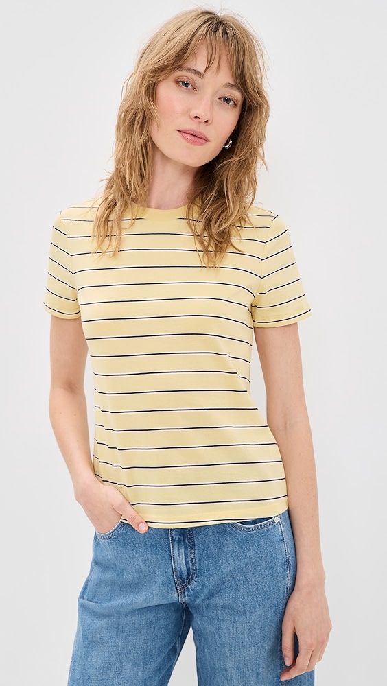 Classic Crew Tee - Monday Stripe