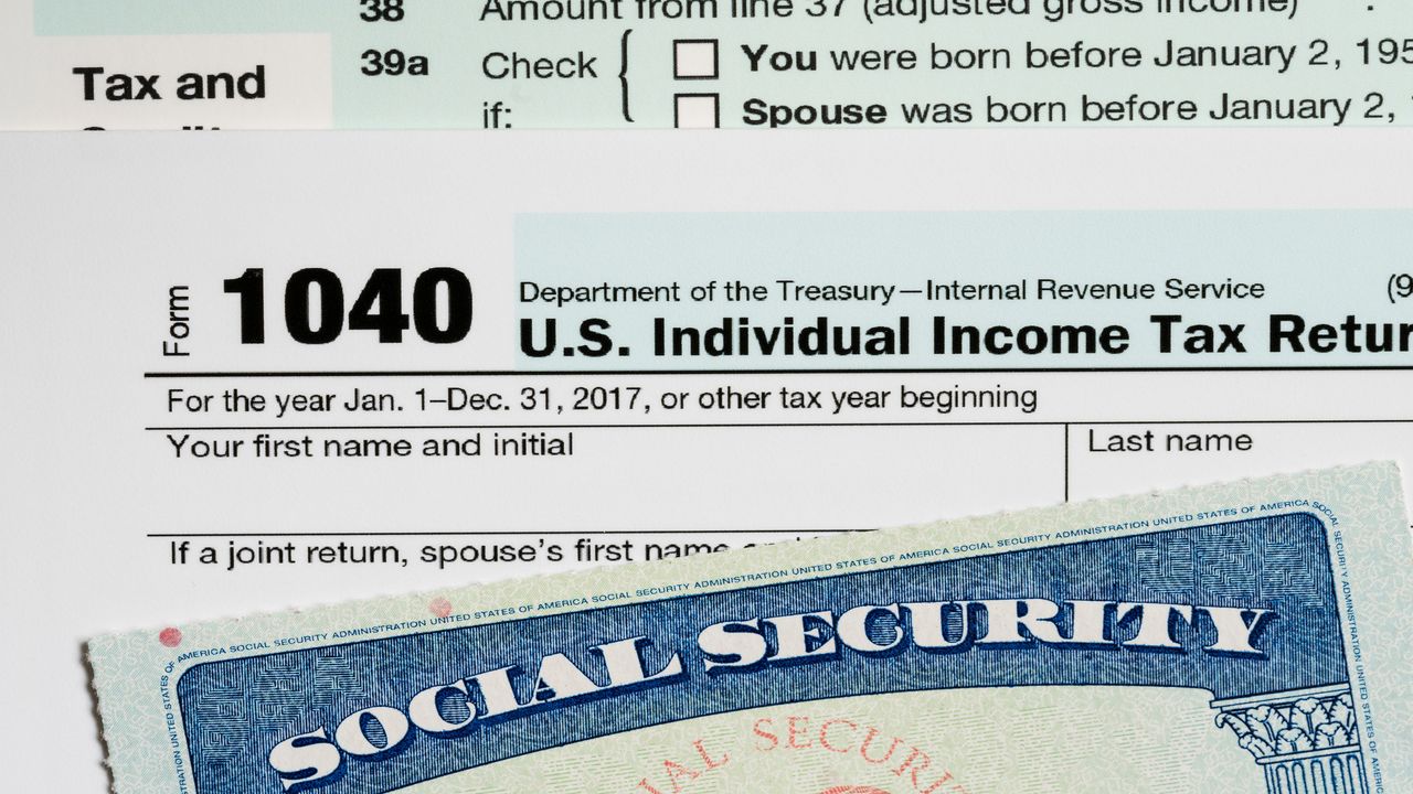 picture of tax form and Social Security card