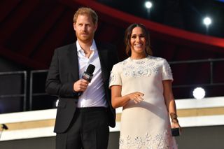 Prince Harry and Meghan Markle at Global Citizen Live on September 25