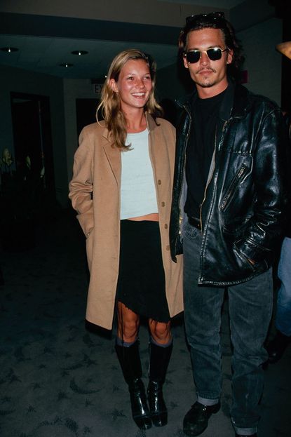 Kate Moss and Johnny Depp 