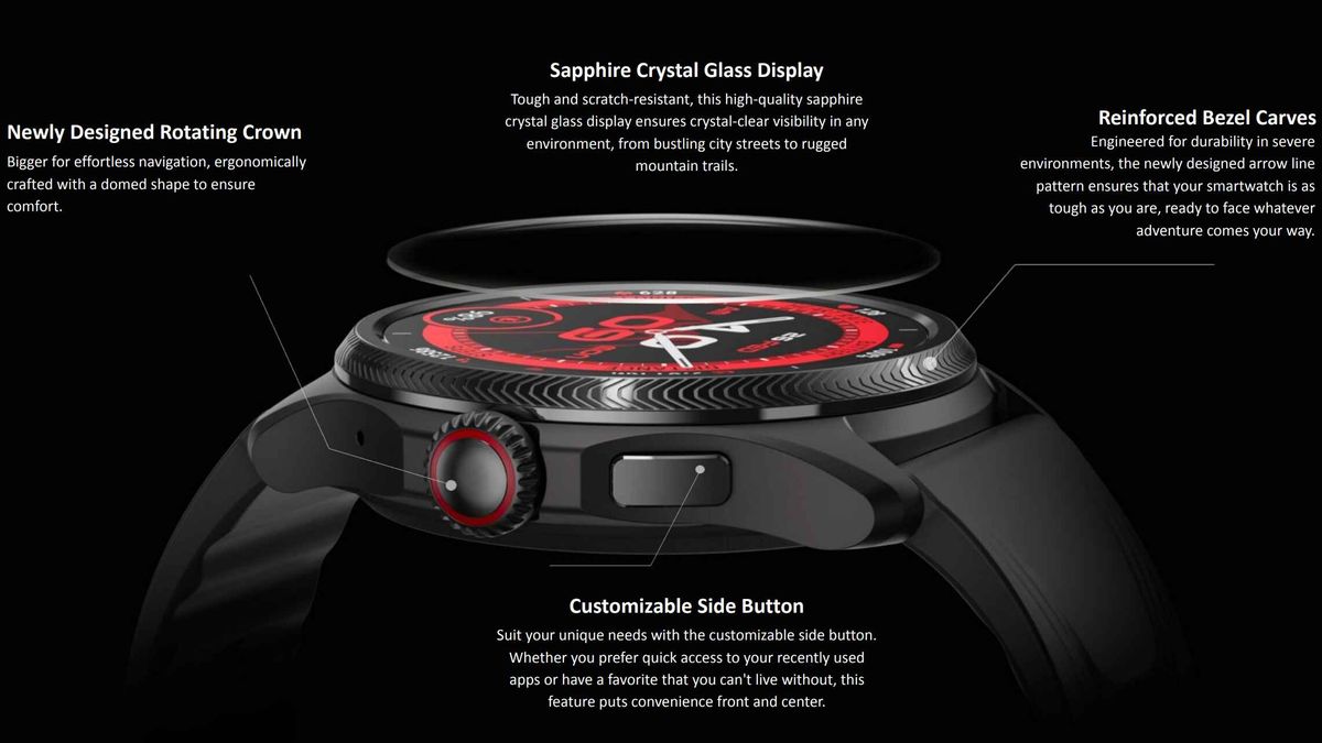 TicWatch Pro 5 Enduro design changes and features