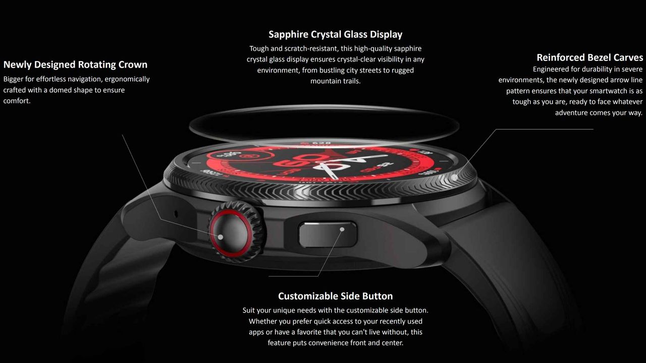 TicWatch Pro 5 Enduro design changes and features