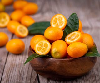 bowl of kumquat fruits