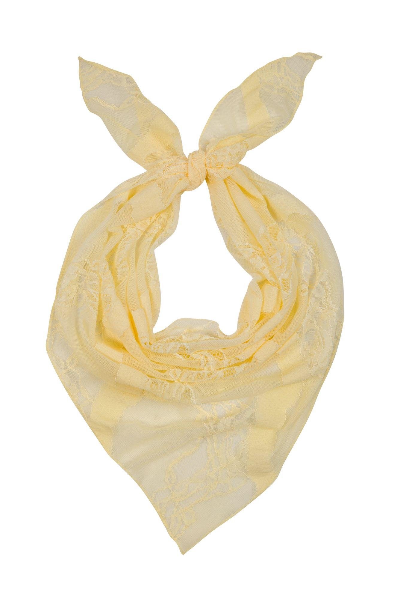 Yellow Lace Scarf