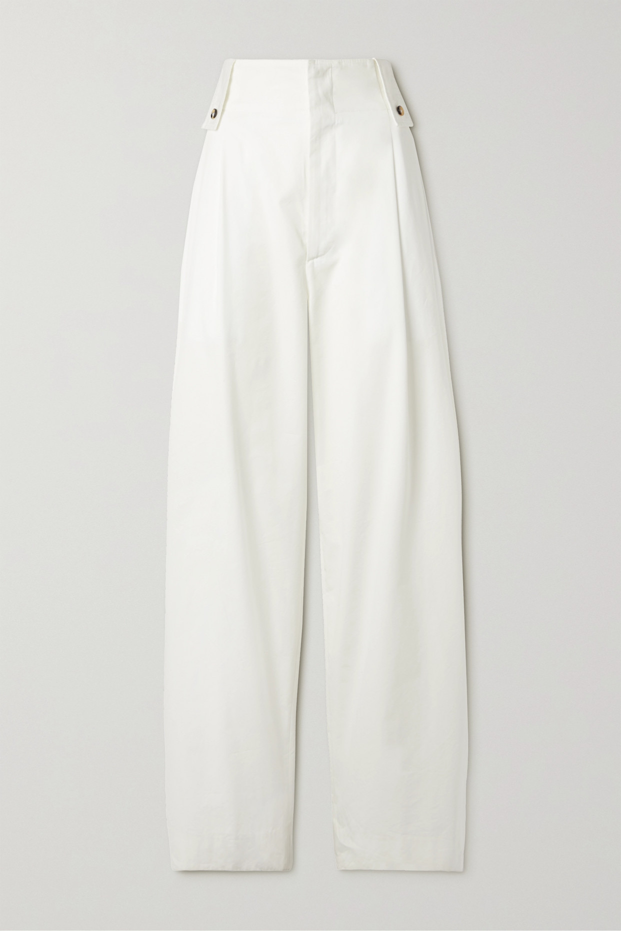 Cotton Wide-Leg Trousers