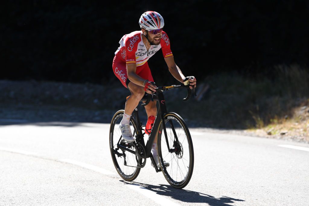 GARD FRANCE SEPTEMBER 03 Jesus Herrada Lopez of Spain and Team Cofidis Solutions Credits during the 107th Tour de France 2020 Stage 6 a 191km stage from Le Teil to Mont AigoualGard 1560m TDF2020 LeTour on September 03 2020 in Gard France Photo by Tim de WaeleGetty Images