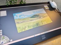XPPen Artist Pro 27 Gen 2 review; photos of a large drawing tablet