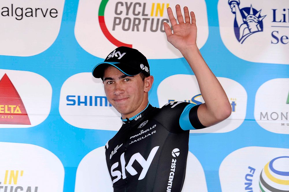 Sky's Sebastian Henao earned the jersey for best young rider.