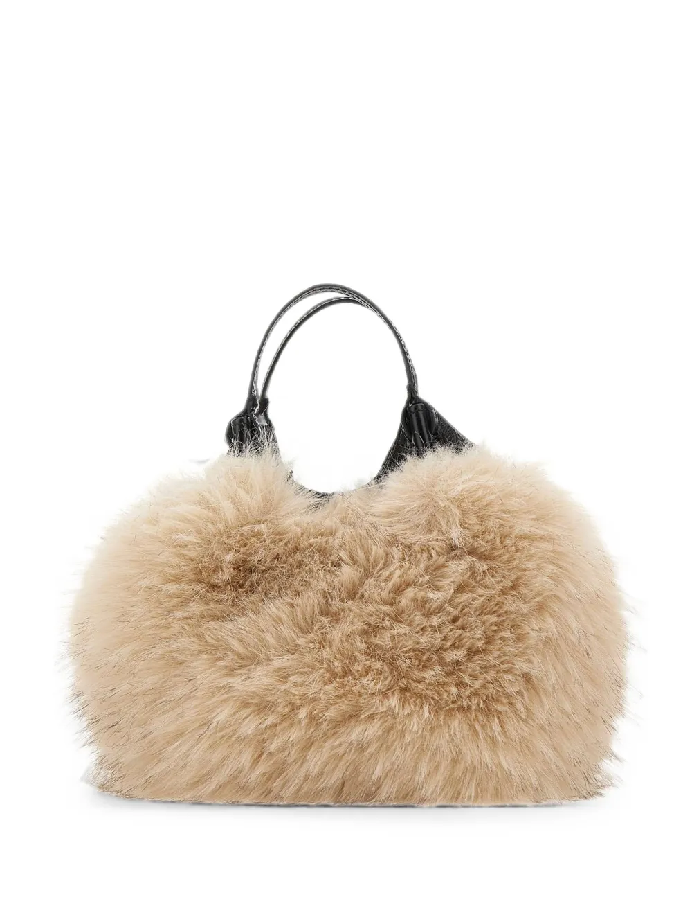 Gianni Chiarini Small Dua Faux-Fur Trim Tote Bag | Os