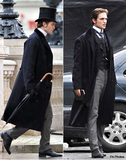 Robert Pattinson filming Bel Ami in Budapest, Hungary - Twilight, RPatz, on set - Marie Claire
