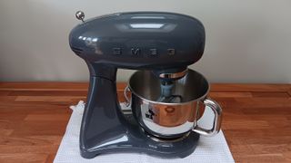 Smeg retro stand mixer in grey