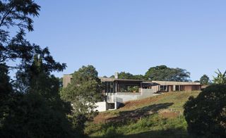 Carved into the hill, the house is at one with its natural surroundings
